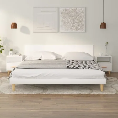 Mesitas de noche 2 unidades color blanco 40x35x47 cm de , Mesitas de noche - Ref: Foro24-812007, Precio: 80,89 €, Descuento: %