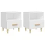 Mesitas de noche 2 unidades color blanco 40x35x47 cm de , Mesitas de noche - Ref: Foro24-812007, Precio: 80,89 €, Descuento: %