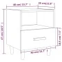 Mesitas de noche 2 unidades color blanco 40x35x47 cm de , Mesitas de noche - Ref: Foro24-812007, Precio: 80,89 €, Descuento: %