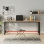 Banco de trabajo madera maciza de haya y metal 200x55x81,5 cm de , Mesas de trabajo - Ref: Foro24-3188907, Precio: 245,34 €, ...