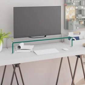 Soporte para TV/Elevador monitor cristal claro 80x30x13 cm de , Muebles TV - Ref: Foro24-244129, Precio: 91,09 €, Descuento: %