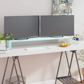 Mueble TV/Elevador de monitor cristal verde 110x30x13 cm by , TV Furniture - Ref: Foro24-244148, Price: 114,85 €, Discount: %