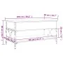 Mesa de centro madera ingeniería metal roble humo 100x50x50 cm de , Mesas de centro - Ref: Foro24-845358, Precio: 87,80 €, De...