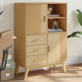 Aparador OLDEN madera maciza de pino marrón 85x43x125 cm von , Sideboards - Ref: Foro24-358615, Preis: 295,41 €, Rabatt: %