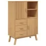 Aparador OLDEN madera maciza de pino marrón 85x43x125 cm de , Aparadores - Ref: Foro24-358615, Precio: 295,41 €, Descuento: %