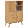 Aparador OLDEN madera maciza de pino marrón 85x43x125 cm de , Aparadores - Ref: Foro24-358615, Precio: 295,41 €, Descuento: %