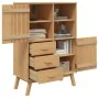 Aparador OLDEN madera maciza de pino marrón 85x43x125 cm de , Aparadores - Ref: Foro24-358615, Precio: 295,41 €, Descuento: %