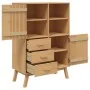 Aparador OLDEN madera maciza de pino marrón 85x43x125 cm de , Aparadores - Ref: Foro24-358615, Precio: 295,41 €, Descuento: %