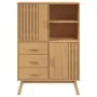 Aparador OLDEN madera maciza de pino marrón 85x43x125 cm de , Aparadores - Ref: Foro24-358615, Precio: 295,41 €, Descuento: %