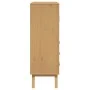 Aparador OLDEN madera maciza de pino marrón 85x43x125 cm de , Aparadores - Ref: Foro24-358615, Precio: 295,41 €, Descuento: %