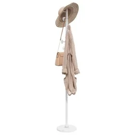 Perchero de hierro con recubrimiento en polvo blanco 176 cm by , Hat and coat racks - Ref: Foro24-377095, Price: 43,25 €, Dis...