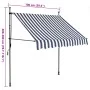 Toldo manual retráctil con LED azul y blanco 100 cm de , Toldos - Ref: Foro24-145841, Precio: 78,07 €, Descuento: %