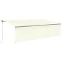 Toldo retráctil automático con persiana crema 5x3 m de , Toldos - Ref: Foro24-3069467, Precio: 527,18 €, Descuento: %