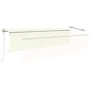 Toldo retráctil automático con persiana crema 5x3 m de , Toldos - Ref: Foro24-3069467, Precio: 527,18 €, Descuento: %