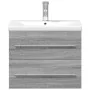 Mueble de baño con lavabo integrado gris Sonoma de , Tocadores de baño - Ref: Foro24-3278774, Precio: 196,92 €, Descuento: %