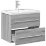 Mueble de baño con lavabo integrado gris Sonoma de , Tocadores de baño - Ref: Foro24-3278774, Precio: 196,92 €, Descuento: %