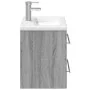 Mueble de baño con lavabo integrado gris Sonoma de , Tocadores de baño - Ref: Foro24-3278774, Precio: 196,92 €, Descuento: %