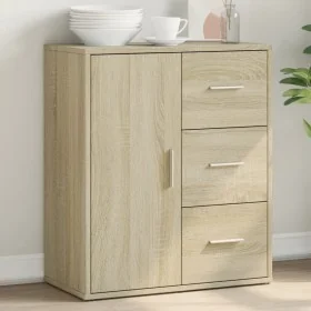 Aparador de madera de ingeniería roble Sonoma 60x31x70 cm by , Sideboards - Ref: Foro24-840480, Price: 84,98 €, Discount: %