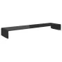 Soporte para TV/Elevador monitor cristal negro 120x30x13 cm de , Muebles TV - Ref: Foro24-244141, Precio: 126,55 €, Descuento: %