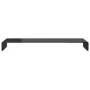 Soporte para TV/Elevador monitor cristal negro 120x30x13 cm de , Muebles TV - Ref: Foro24-244141, Precio: 126,55 €, Descuento: %