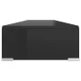 Soporte para TV/Elevador monitor cristal negro 120x30x13 cm de , Muebles TV - Ref: Foro24-244141, Precio: 126,55 €, Descuento: %