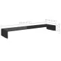 Soporte para TV/Elevador monitor cristal negro 120x30x13 cm de , Muebles TV - Ref: Foro24-244141, Precio: 126,55 €, Descuento: %