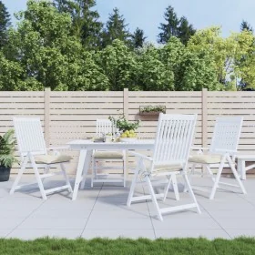 Cojines de silla de jardín 4 uds tela Oxford crema 40x40x7 cm de , Cojines para sillas y sofás - Ref: Foro24-361457, Precio: ...