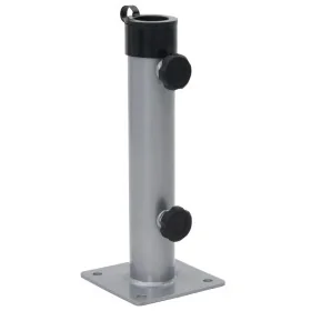 Base de sombrilla para mástil Ø38/48 mm acero plateado by , Umbrella bases - Ref: Foro24-4003374, Price: 21,27 €, Discount: %
