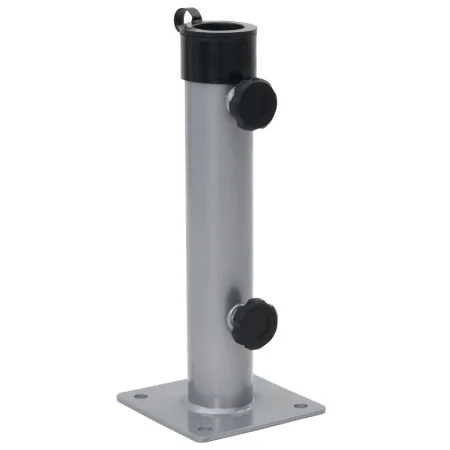 Base de sombrilla para mástil Ø38/48 mm acero plateado de , Bases para sombrillas - Ref: Foro24-4003374, Precio: 21,27 €, Des...