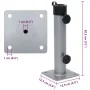 Base de sombrilla para mástil Ø38/48 mm acero plateado de , Bases para sombrillas - Ref: Foro24-4003374, Precio: 21,27 €, Des...