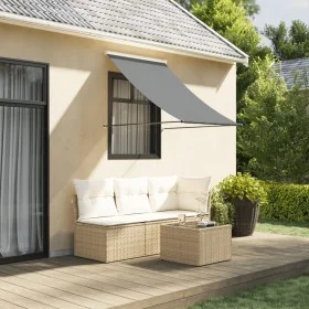 Toldo retráctil de tela y acero gris antracita 100x150 cm von , Markisen - Ref: Foro24-368750, Preis: 35,33 €, Rabatt: %