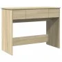 Tocador con espejo color roble Sonoma 100x45x76 cm de , Tocadores para dormitorios - Ref: Foro24-840697, Precio: 107,77 €, De...