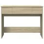 Tocador con espejo color roble Sonoma 100x45x76 cm de , Tocadores para dormitorios - Ref: Foro24-840697, Precio: 107,77 €, De...