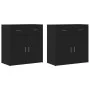 Aparadores 2 unidades madera de ingeniería negro 79x38x80 cm de , Aparadores - Ref: Foro24-3276617, Precio: 208,85 €, Descuen...
