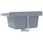 Fregadero lavabo de pared resina gris 60x40x28 cm de , Fregaderos - Ref: Foro24-4002798, Precio: 88,21 €, Descuento: %