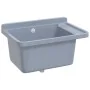 Fregadero lavabo de pared resina gris 60x40x28 cm de , Fregaderos - Ref: Foro24-4002798, Precio: 88,21 €, Descuento: %