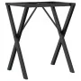 Patas de mesa de comedor estructura X acero 60x40x73 cm de , Patas para mesas - Ref: Foro24-357906, Precio: 47,83 €, Descuent...
