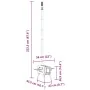 Estufa leña de tienda con chimenea patas plegables acero negro de , Chimeneas - Ref: Foro24-4005748, Precio: 148,39 €, Descue...
