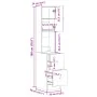 Mueble de cocina madera de ingeniería negro 35x50x180 cm de , Armarios de cocina - Ref: Foro24-840759, Precio: 115,68 €, Desc...