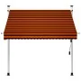 Toldo manual retráctil naranja y marrón 200 cm de , Toldos - Ref: Foro24-145836, Precio: 76,25 €, Descuento: %