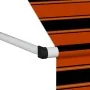 Toldo manual retráctil naranja y marrón 200 cm de , Toldos - Ref: Foro24-145836, Precio: 76,25 €, Descuento: %