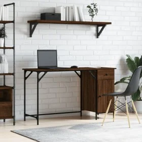 Escritorio ordenador madera ingeniería roble marrón 131x48x75cm by , Desks - Ref: Foro24-836222, Price: 89,43 €, Discount: %