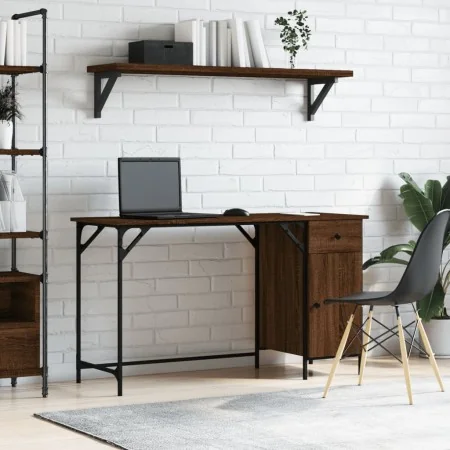 Escritorio ordenador madera ingeniería roble marrón 131x48x75cm by , Desks - Ref: Foro24-836222, Price: 89,43 €, Discount: %