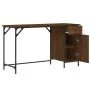 Escritorio ordenador madera ingeniería roble marrón 131x48x75cm by , Desks - Ref: Foro24-836222, Price: 89,43 €, Discount: %