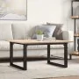 Mesa de centro marco O madera maciza pino y acero 80x80x45 cm de , Mesas de cocina y de comedor - Ref: Foro24-3282663, Precio...
