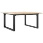 Mesa de centro marco O madera maciza pino y acero 80x80x45 cm de , Mesas de cocina y de comedor - Ref: Foro24-3282663, Precio...