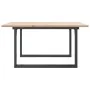 Mesa de centro marco O madera maciza pino y acero 80x80x45 cm de , Mesas de cocina y de comedor - Ref: Foro24-3282663, Precio...