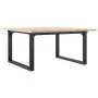 Mesa de centro marco O madera maciza pino y acero 80x80x45 cm de , Mesas de cocina y de comedor - Ref: Foro24-3282663, Precio...