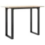 Mesa de comedor marco O madera maciza pino y acero 100x50x75cm de , Mesas de cocina y de comedor - Ref: Foro24-3282675, Preci...
