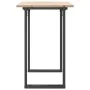Mesa de comedor marco O madera maciza pino y acero 100x50x75cm de , Mesas de cocina y de comedor - Ref: Foro24-3282675, Preci...